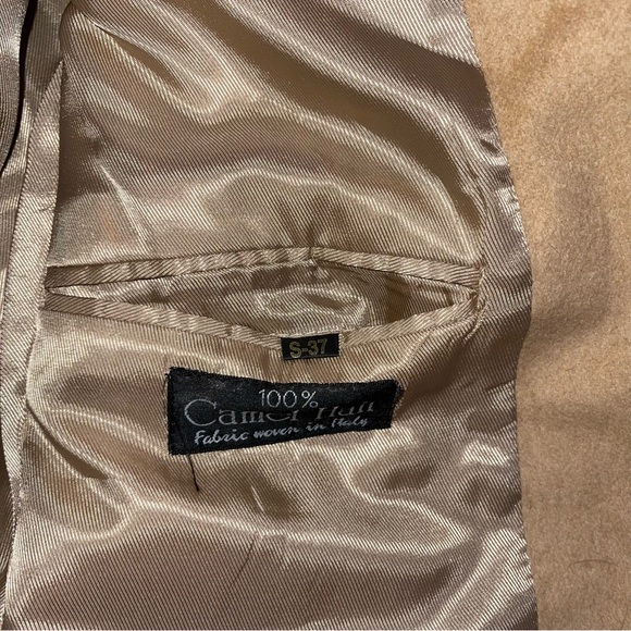 CHERESKIN Men's Tan Light Brown Camel Hair Blend Sports Coat - Picture 11 of 11